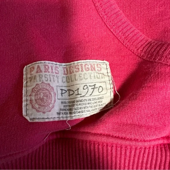 Paris University Women's Red Hoodie - Picture 16 of 16